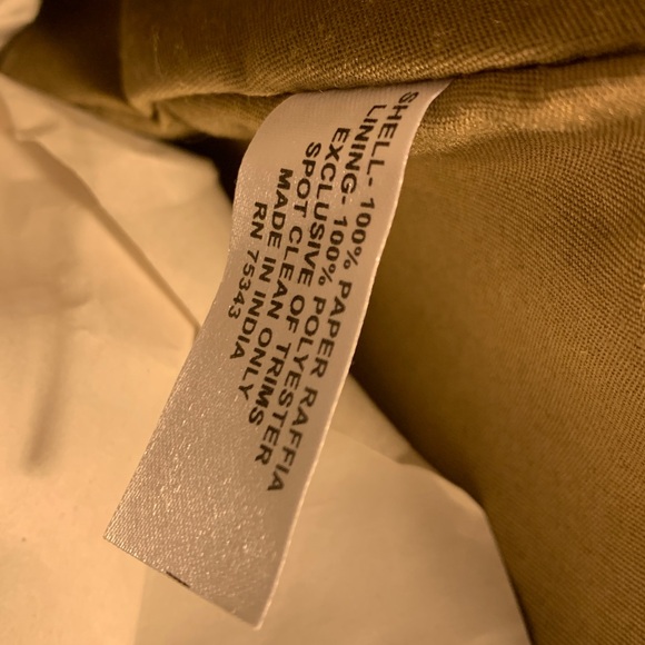 Raffia Bag Beaded Floral NWT - Picture 12 of 12